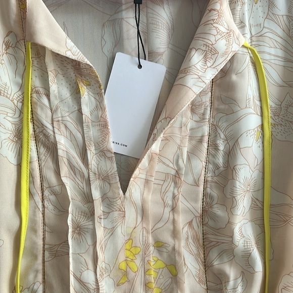 Reiss Carlotta Tie Waist Flippy Mini Dress Size 14 - Picture 8 of 11